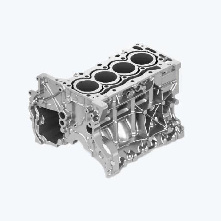 Cylinder block without cylinder liner