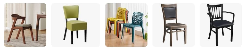 Restaurant chair by aluminum casting