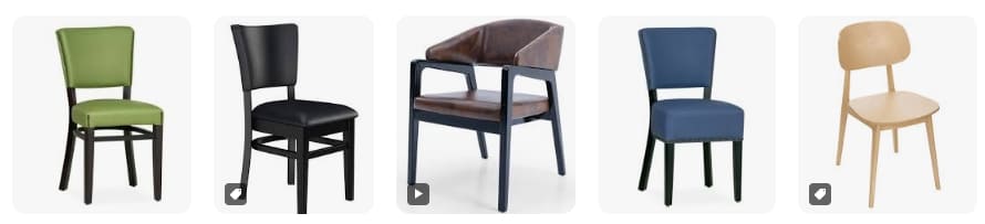 Restaurant chair by aluminum casting