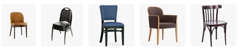 Restaurant chair by aluminum casting
