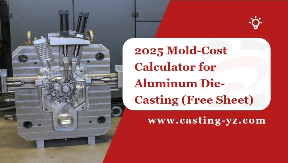 2025 Mold Cost Calculator for Aluminum Die Casting (Free Sheet)
