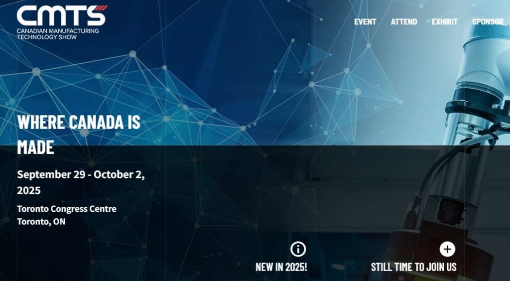 CMTS – Canadian Manufacturing Technology Show (Canada, Toronto)
