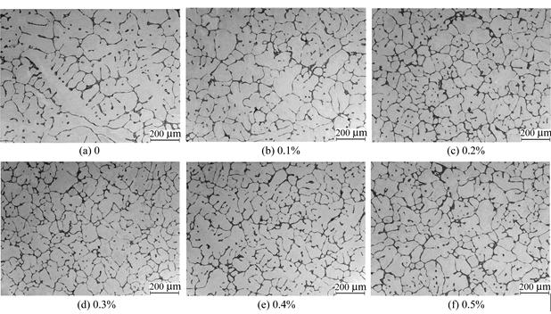 Ultrasonic vibration improving grain structure uniformity in die casting